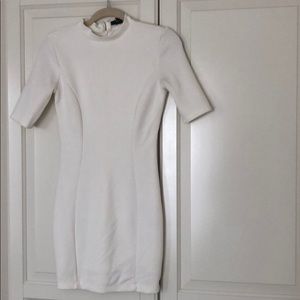 White bodycon mini dress in S